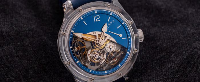 2018年鐘表界的技術“超人”,高珀富斯(Greubel Forsey) Double Balancier Sapphire雙重擺輪腕表