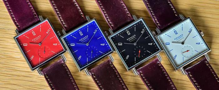 Nomos Tetra neomatik格拉蘇蒂制表175周年特別款——方臉彩妝