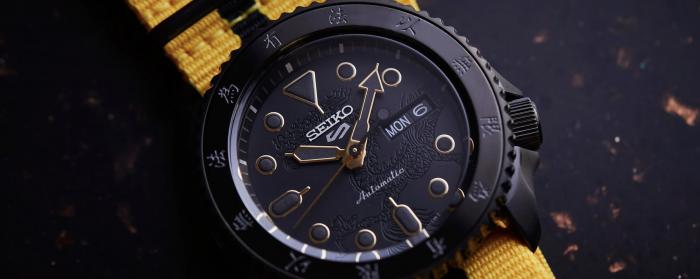 武打經(jīng)典志慶系列55周年SEIKO 5 Sports李小龍限量聯(lián)名表款